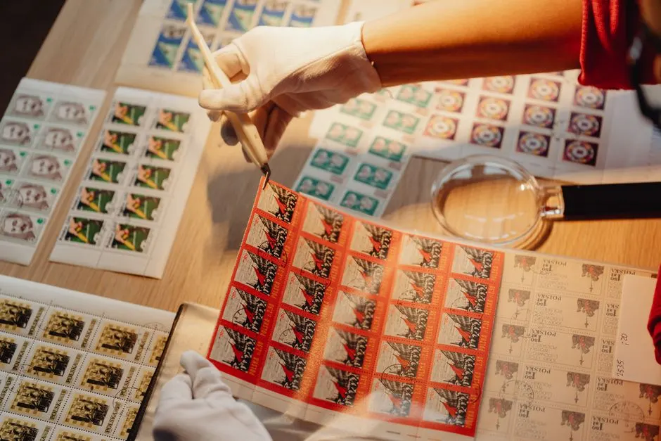Small diamonds being sorted from a parcel at the workshop bench